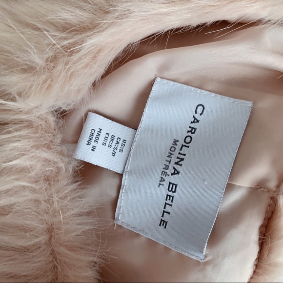 Soft pink faux fur ladies coat - Picture 2 of 4